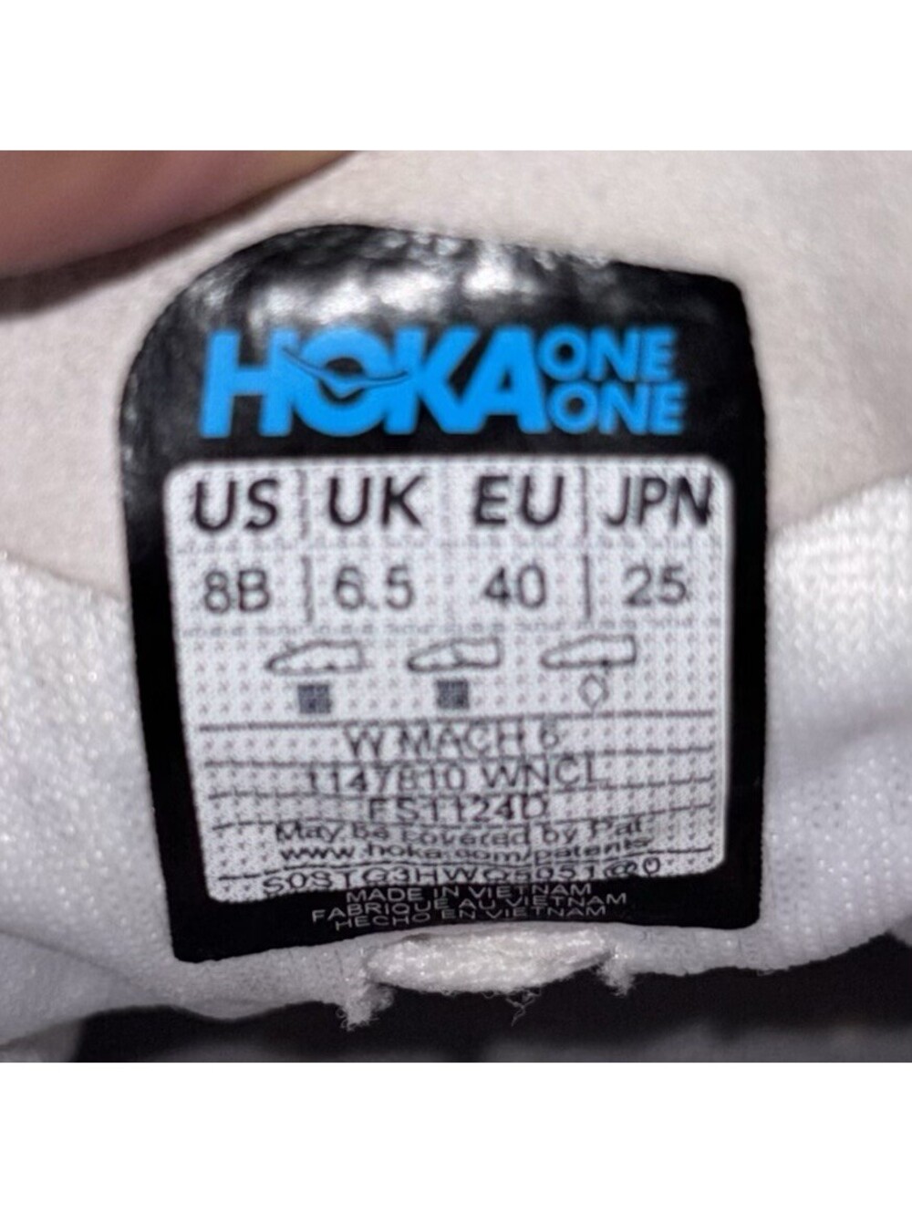 Hoka One One Mach 6 Womens Size 8D Green Blue Athletic Running Shoes Sneakers - Picture 7 of 8